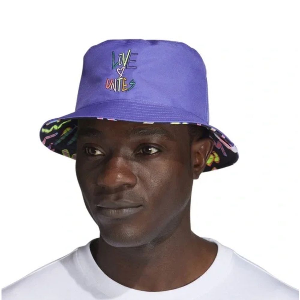 adidas Originals Pride Reversible Bucket Hat OS Unisex Colorful Casual Sporty - Picture 10 of 10